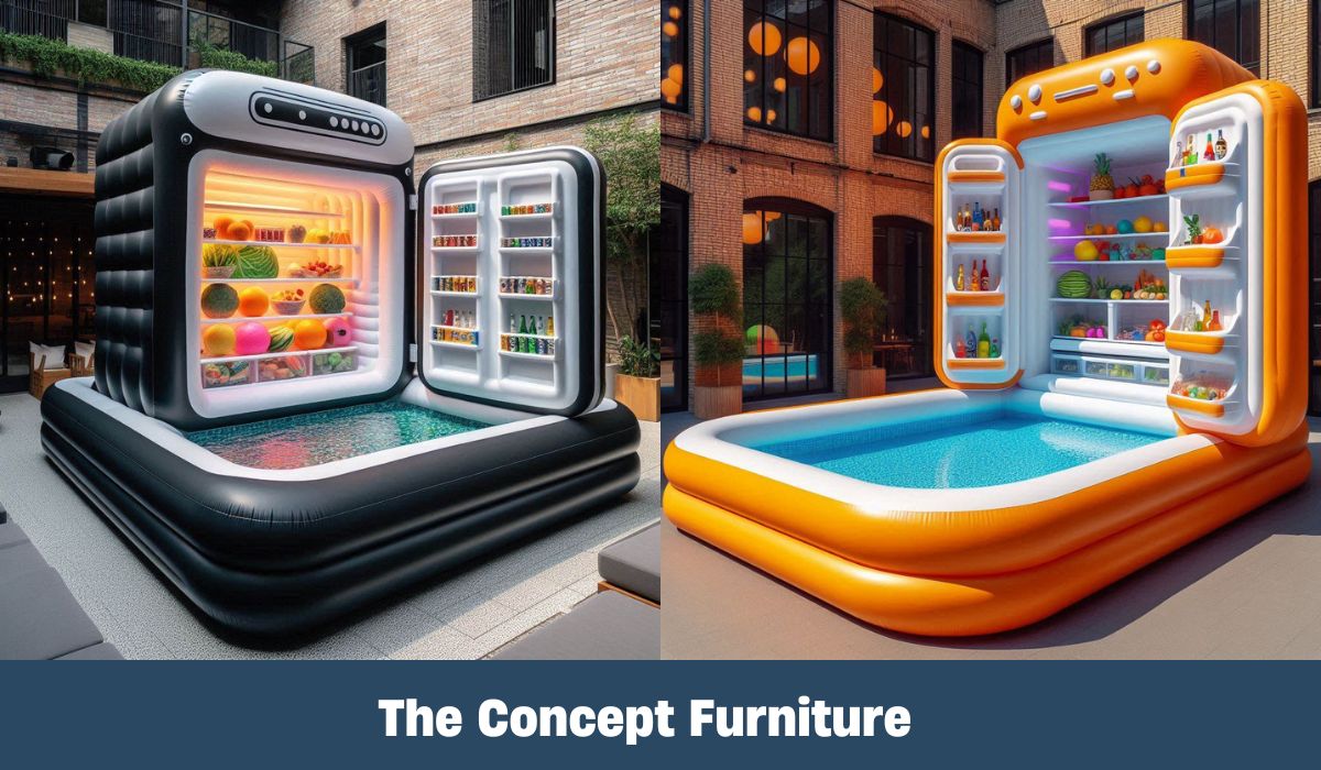 Transform Your Space with an Inflatable Pool Shaped Refrigerator: Unique Interior Design Ideas