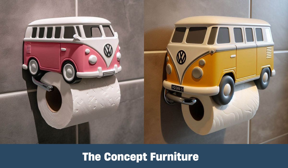 Unique VW Bus Shaped Toilet Paper Holder – Perfect Retro Bathroom Accessory