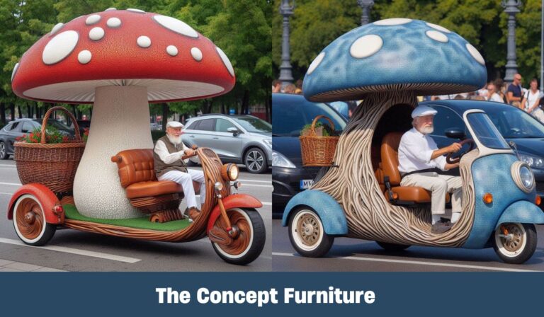 Unique Mushroom-Shaped Scooters Redefine Eco-Friendly Urban Transport