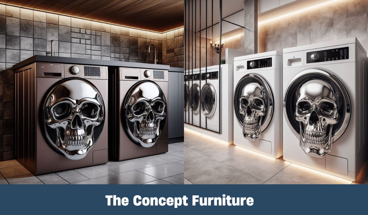 Skull Shaped Washer and Dryer Sets Adding a Unique Touch to Your Laundry Room