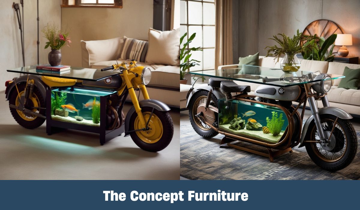 Unique Motorcycle Aquarium Coffee Tables: A Bold Fusion of Style and Functionality