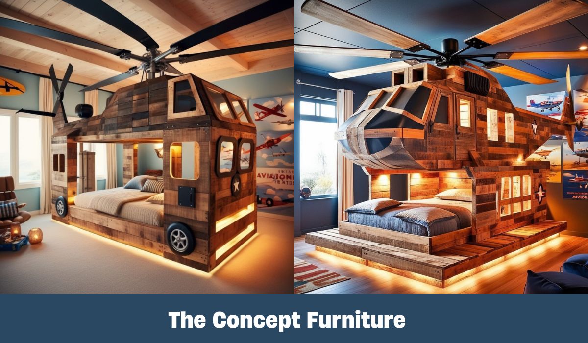 Wooden Helicopter Bed: A Unique, Whimsical, and Functional Bedroom Addition