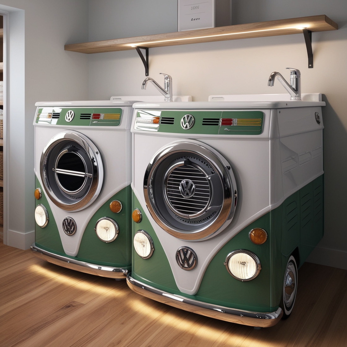 Volkswagen Bus Washer and Dryer Set: A Retro Icon for Modern Living