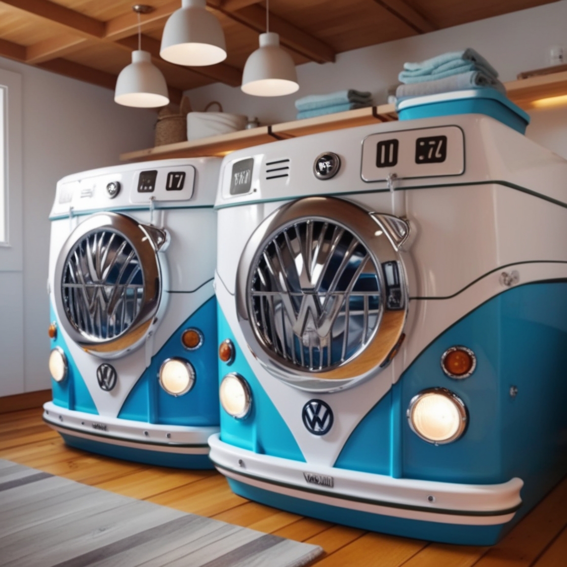 Volkswagen Bus Washer and Dryer Set: A Retro Icon for Modern Living