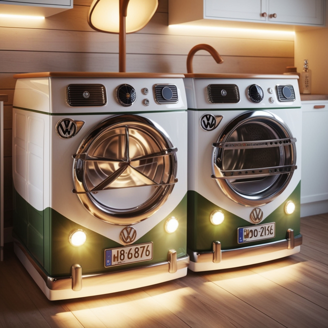 Volkswagen Bus Washer and Dryer Set: A Retro Icon for Modern Living