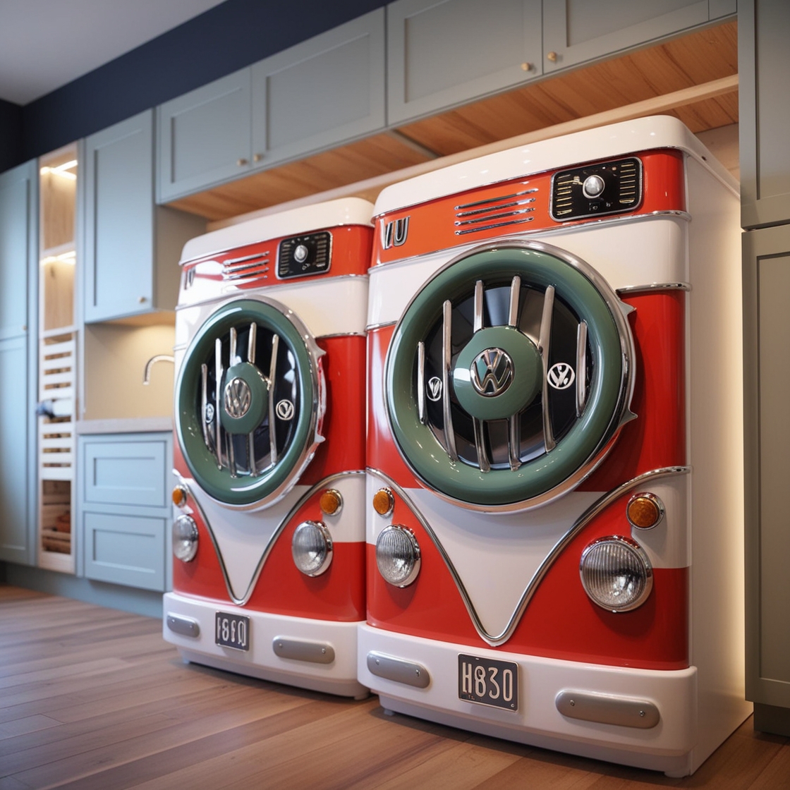 Volkswagen Bus Washer and Dryer Set: A Retro Icon for Modern Living