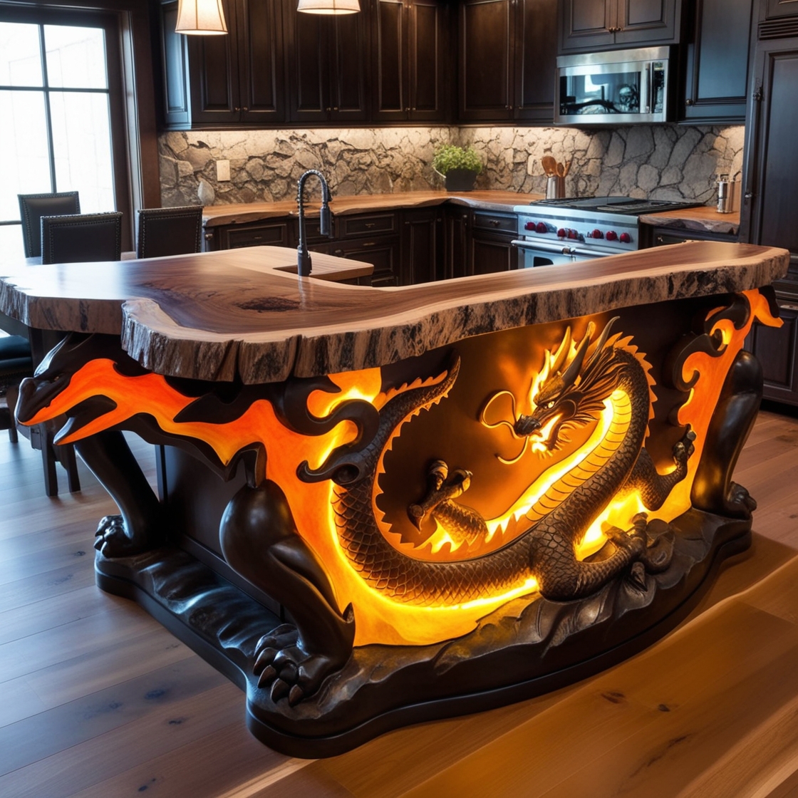 Dragon Kitchen Island: The Perfect Addition to Your Modern Kitchen