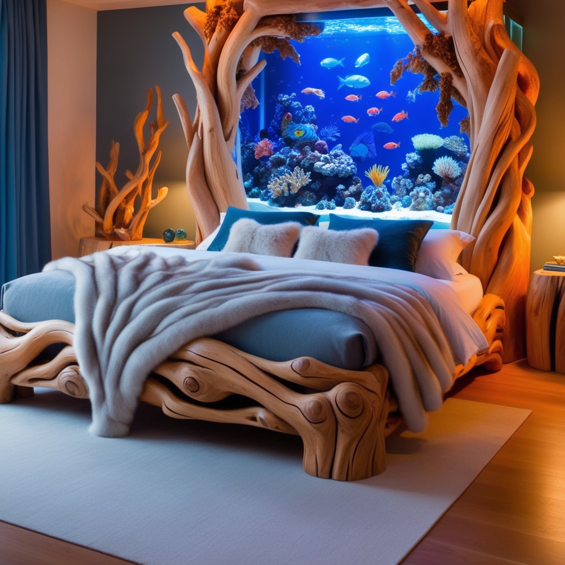 Edge Wood Aquarium Bed Frames: A Stunning Fusion of Functionality and Style