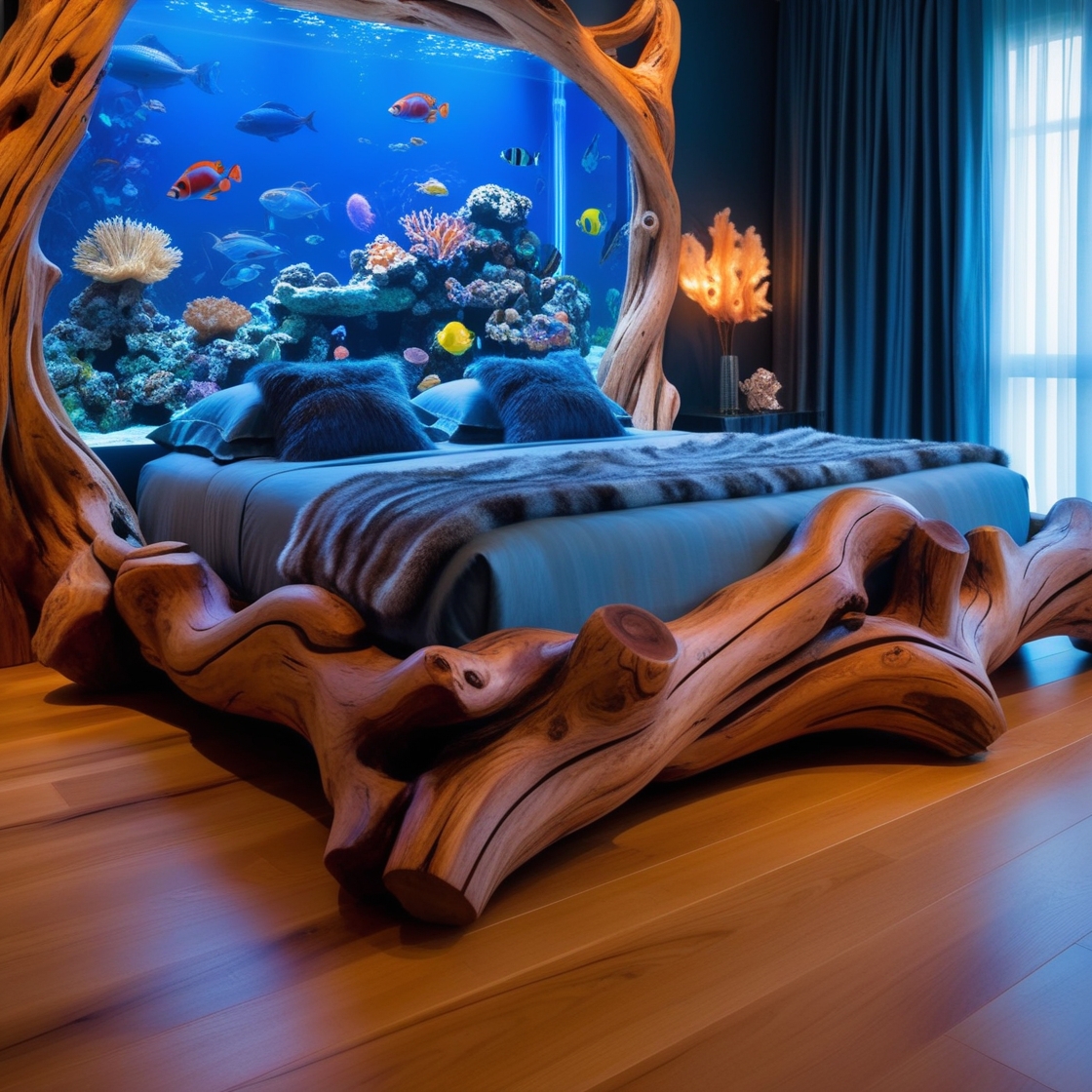 Edge Wood Aquarium Bed Frames: A Stunning Fusion of Functionality and Style