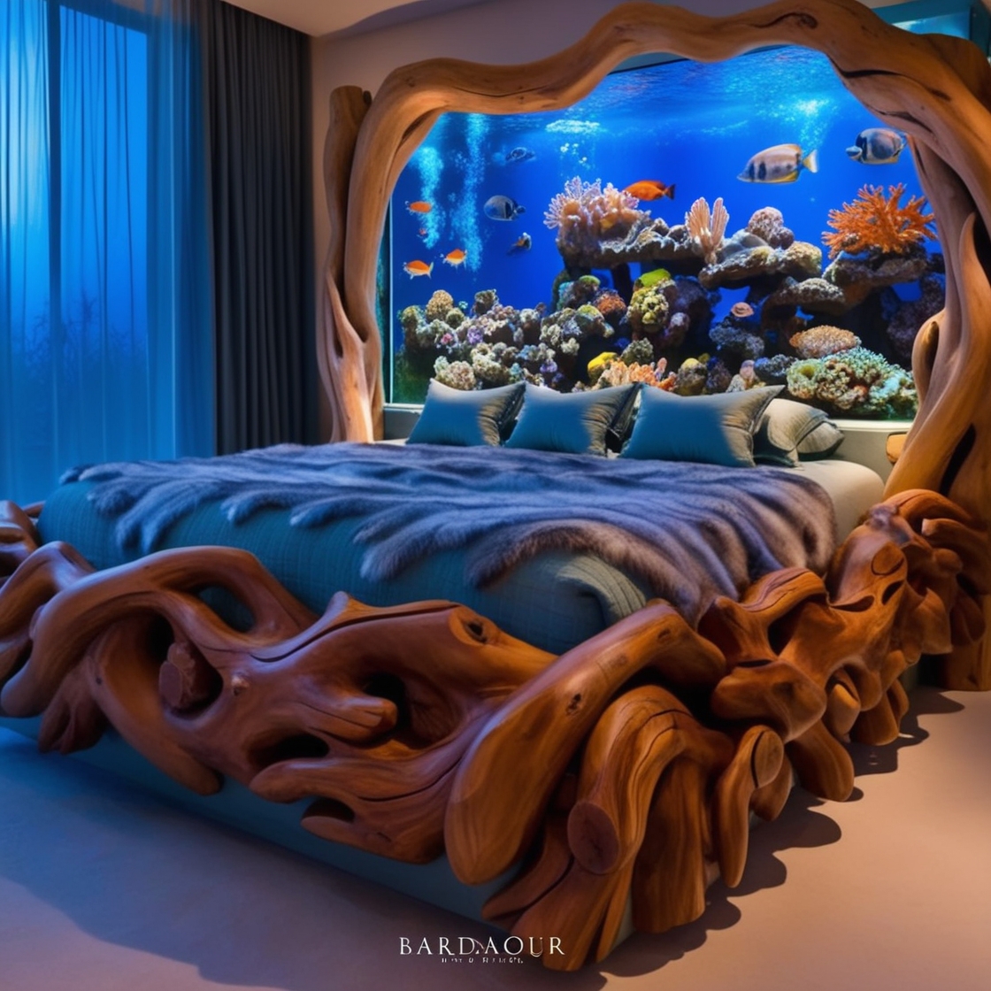 Edge Wood Aquarium Bed Frames: A Stunning Fusion of Functionality and Style