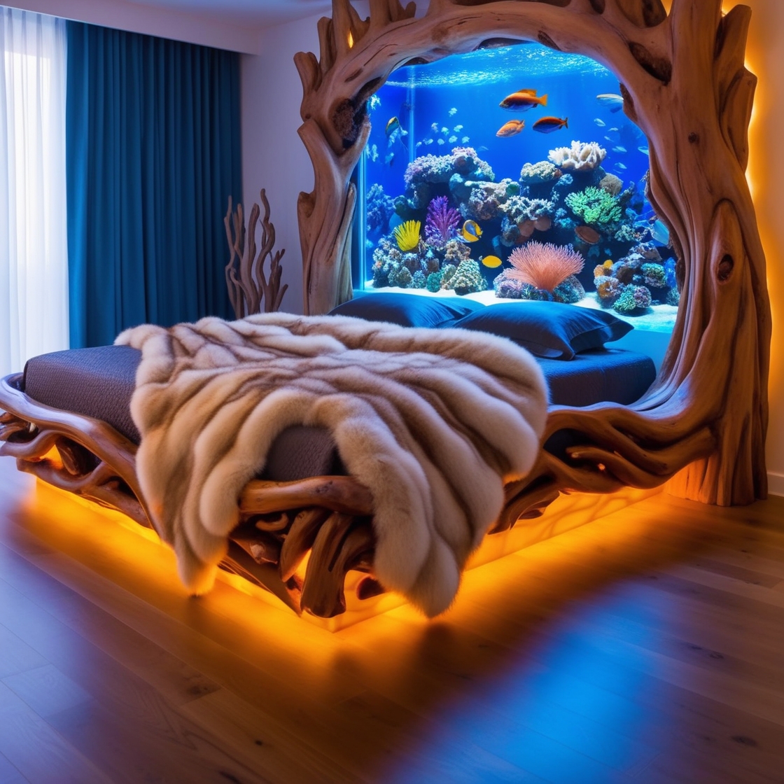 Edge Wood Aquarium Bed Frames: A Stunning Fusion of Functionality and Style