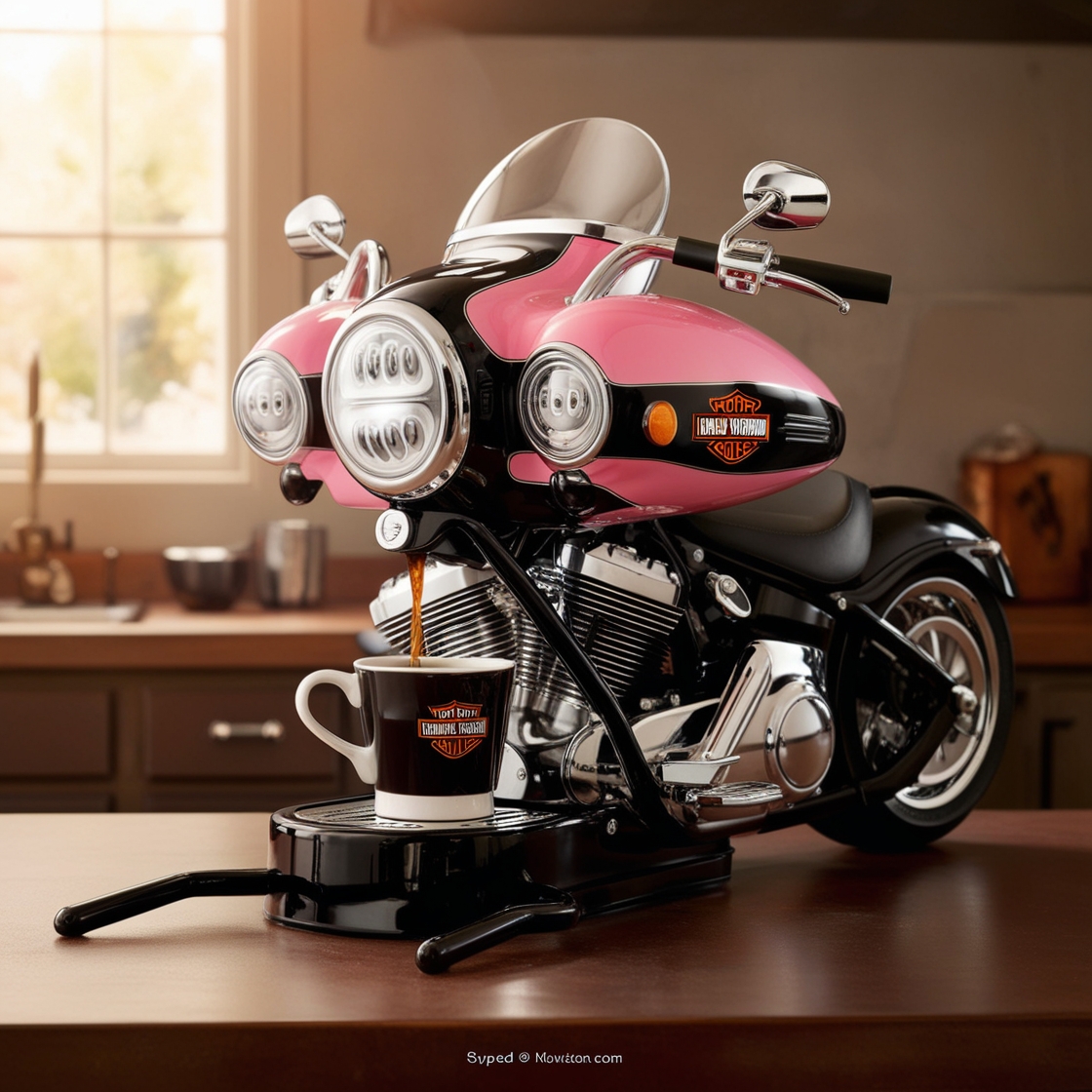 Harley Davidson Inspired Coffee Maker: A Blend of Power and Brew