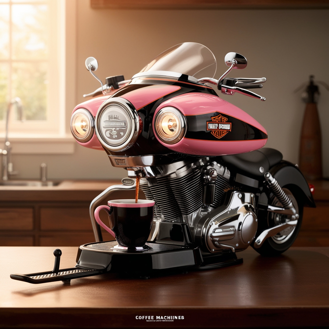 Harley Davidson Inspired Coffee Maker: A Blend of Power and Brew