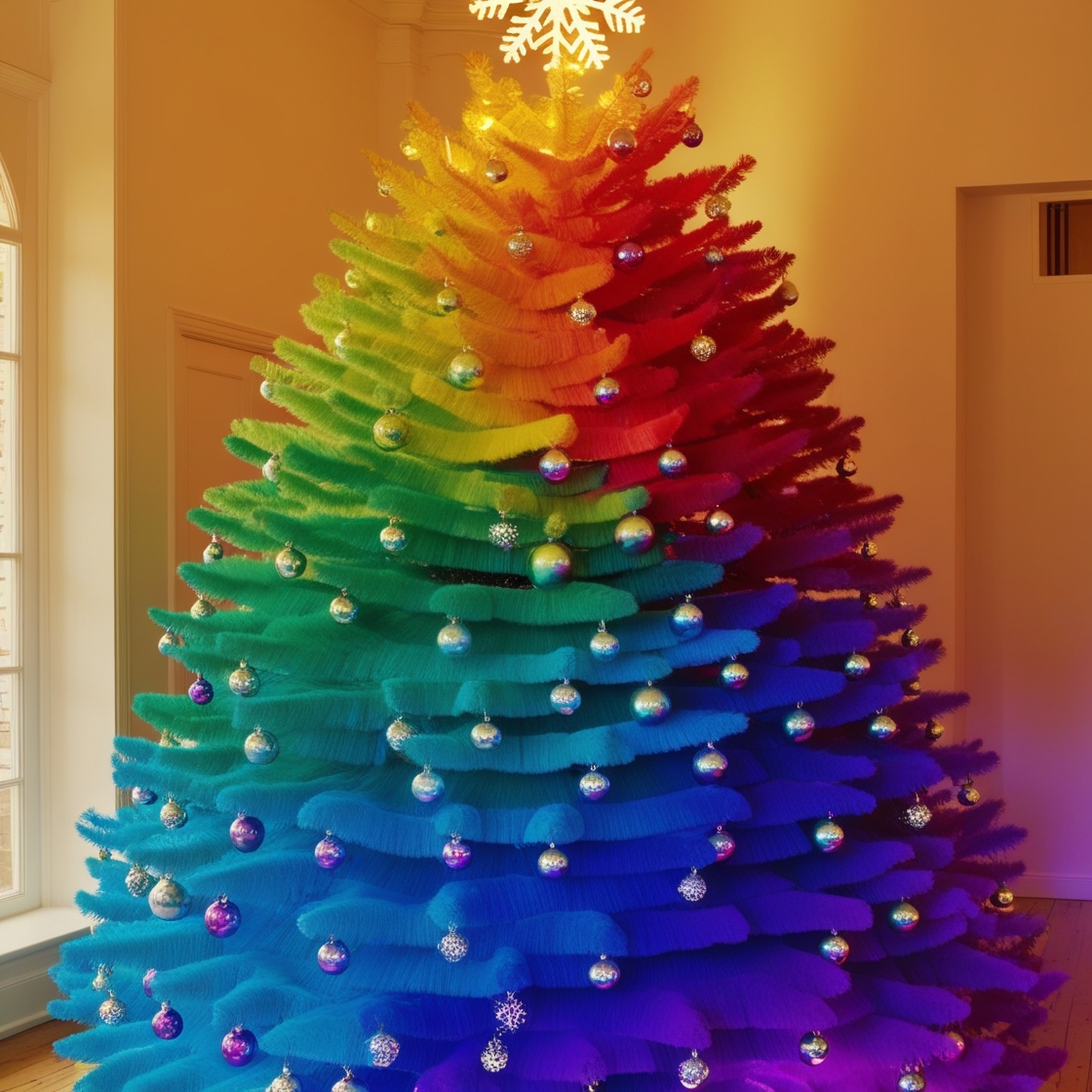 Rainbow Christmas Trees: A Vibrant Twist to Holiday Tradition