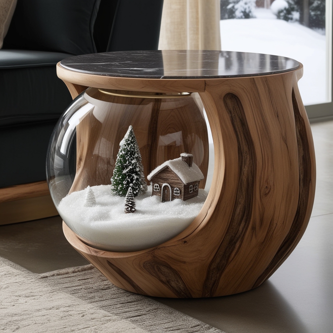 Snow Globe Side Tables: The Perfect Blend of Functionality and WhimsySnow Globe Side Tables: The Perfect Blend of Functionality and Whimsy