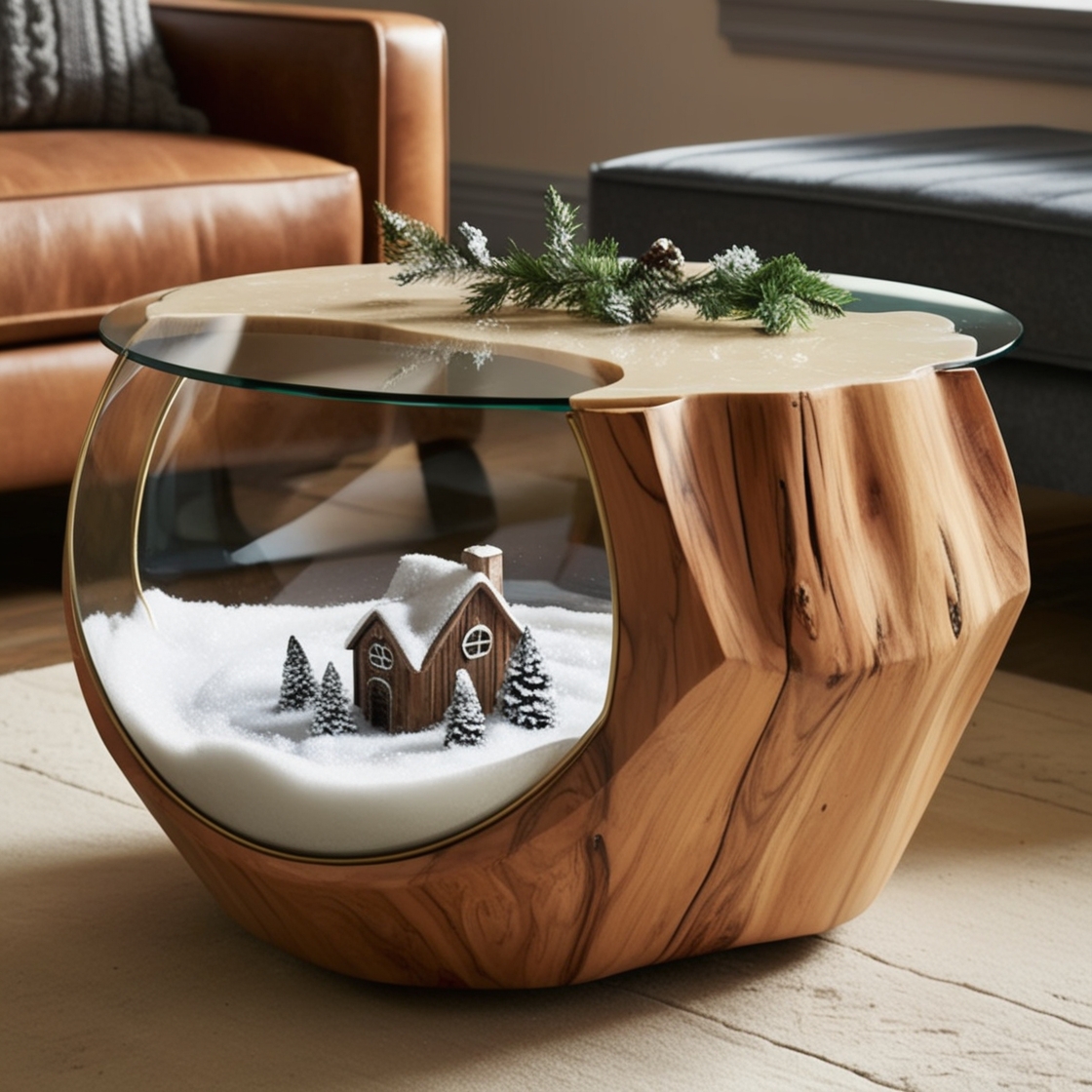 Snow Globe Side Tables: The Perfect Blend of Functionality and Whimsy