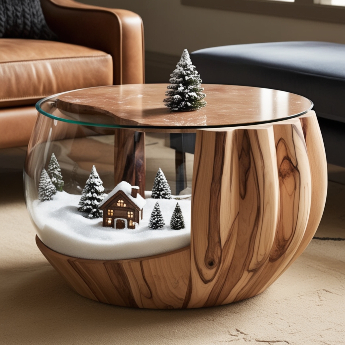 Snow Globe Side Tables: The Perfect Blend of Functionality and Whimsy