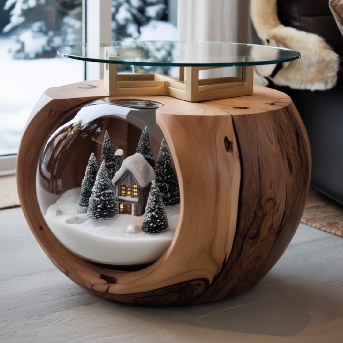 Snow Globe Side Tables: The Perfect Blend of Functionality and Whimsy