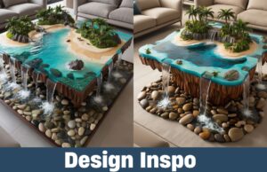 Tropical Island Waterfall Coffee Tables: A Blend of Art, Nature, and Functionality Tropical Island Waterfall Coffee Tables: A Blend of Art, Nature, and Functionality