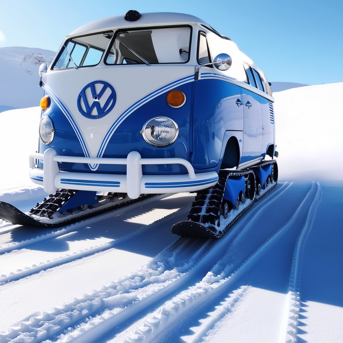 Volkswagen Bus Snowmobiles: A Retro Ride for Winter Adventures