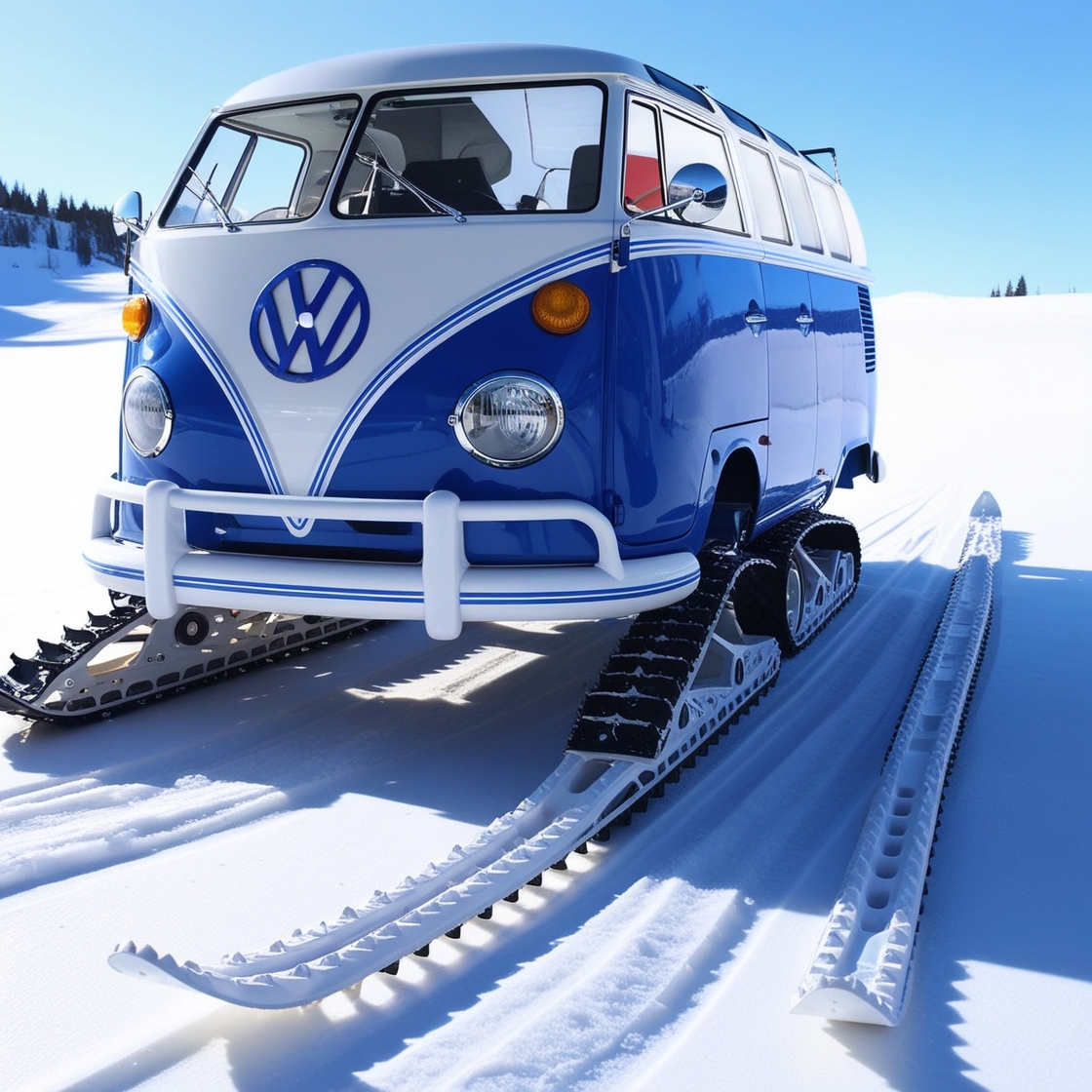 Volkswagen Bus Snowmobiles: A Retro Ride for Winter Adventures