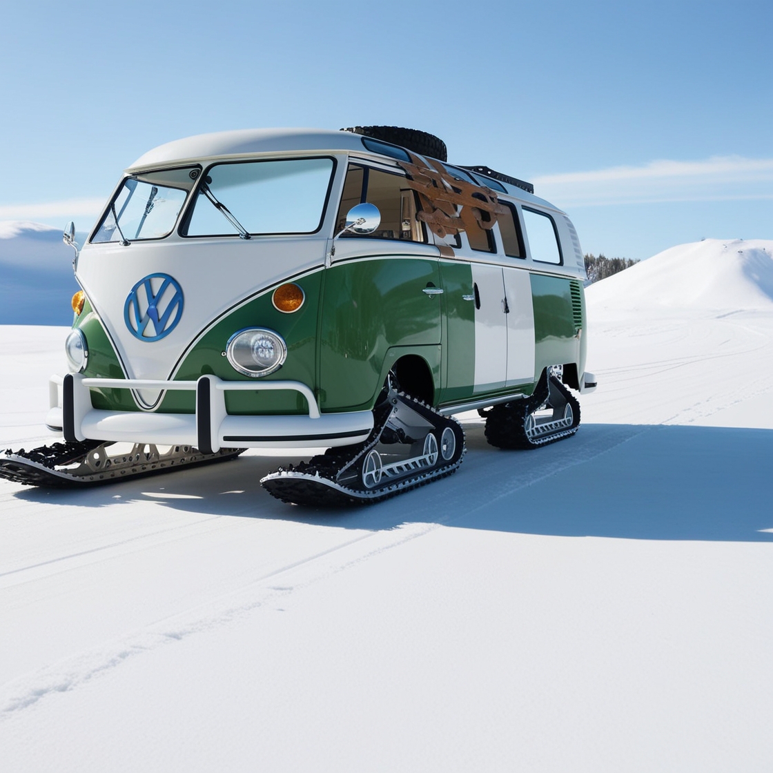 Volkswagen Bus Snowmobiles: A Retro Ride for Winter Adventures