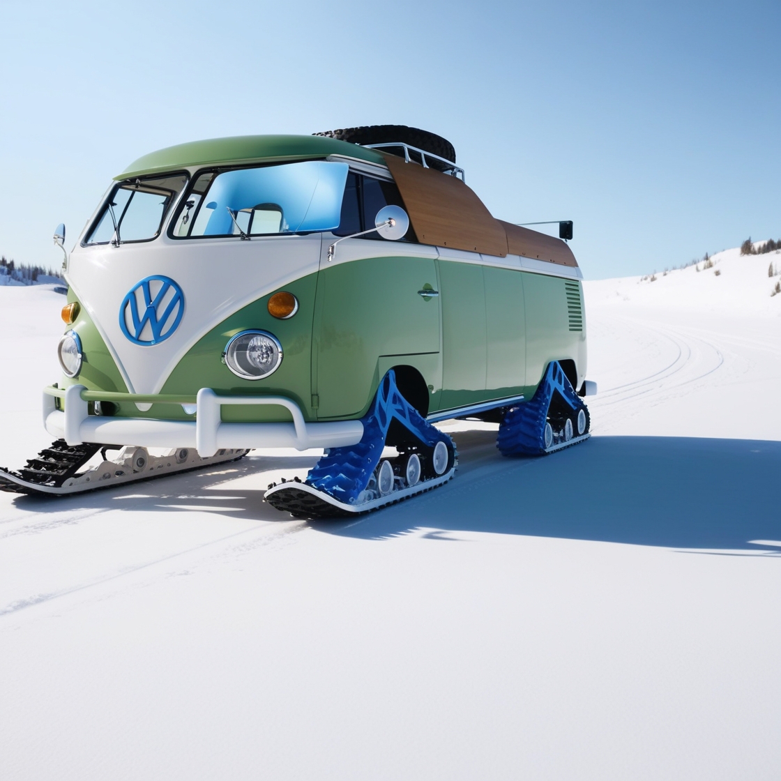 Volkswagen Bus Snowmobiles: A Retro Ride for Winter Adventures