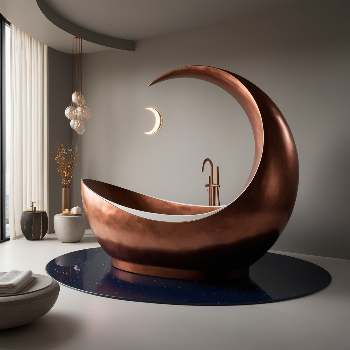 Transform Your Bathroom with a Crescent Moon Bathtub: Elegance Redefined