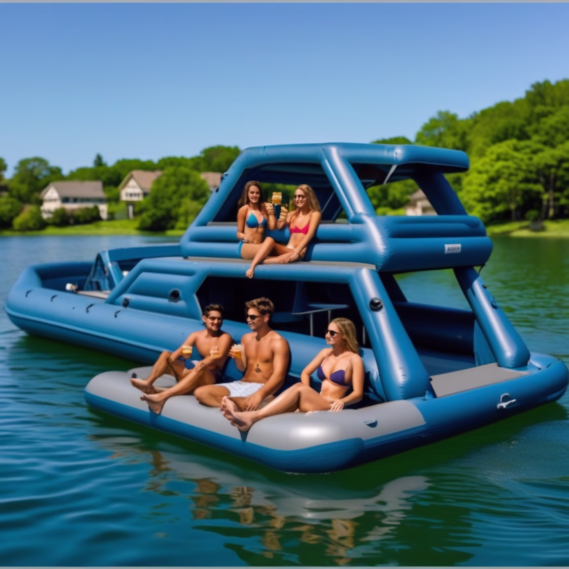 Inflatable Yacht Lake Floats: Experience Luxury Relaxation on the Water