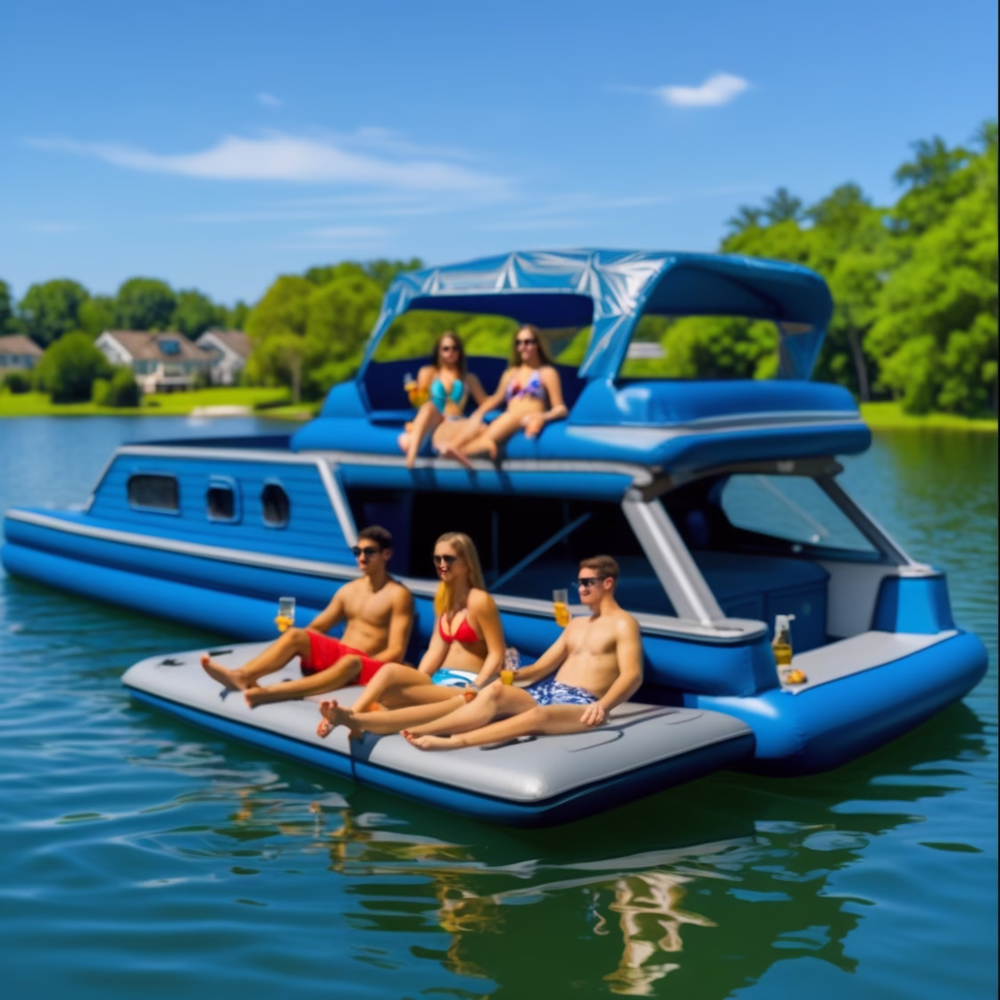 Inflatable Yacht Lake Floats: Experience Luxury Relaxation on the Water